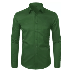 Azaxer Green Full Sleeve Collar Shirt – Official Casual Party Wear