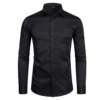 Azaxer Black Full Sleeve Collar Shirt – Official Casual Party Wear