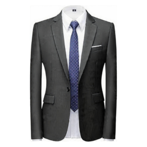 Azaxer Luxury Grey Full Sleeve Collar Coat – Official Casual Party Wear