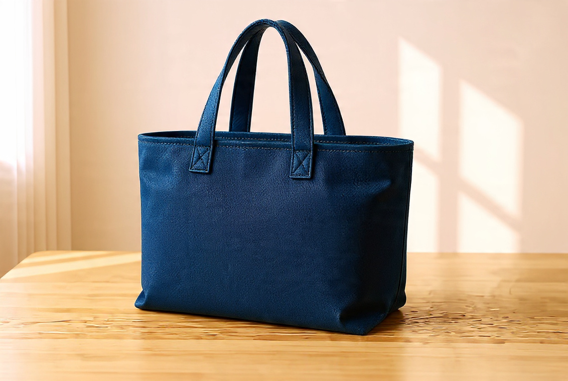Blue Denim Handbag For Daily Use