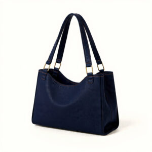 navy blue denim bag